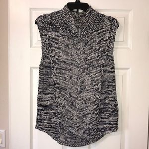 Mock neck WHBM sleeveless sweater